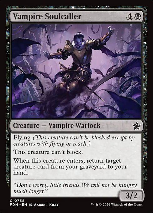 Vampire Soulcaller - Foundations Magic card