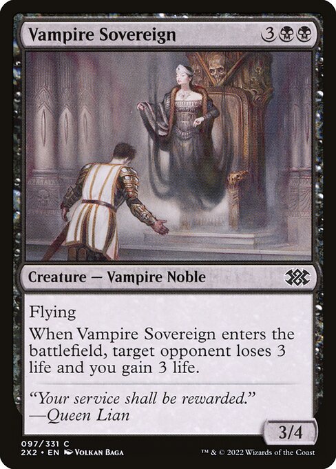 Vampire Sovereign - Double Masters 2022 Magic card