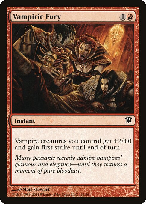 Vampiric Fury - Innistrad Magic card