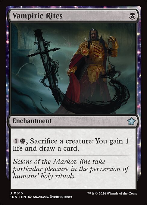 Vampiric Rites - Foundations Magic card