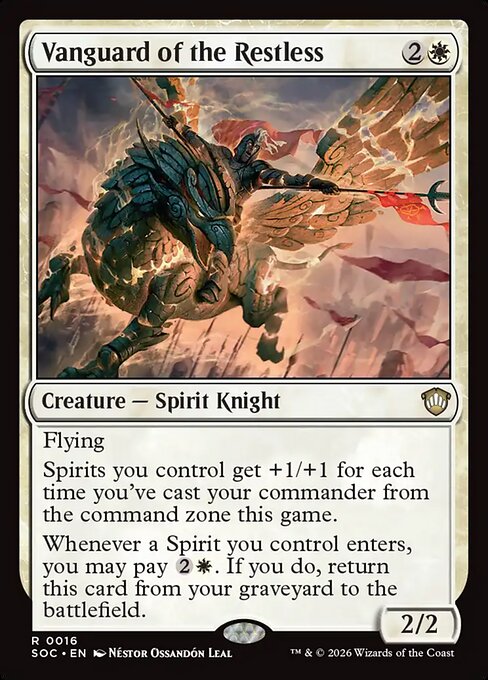 Vanguard of the Restless - Secrets of Strixhaven Commander Magic card