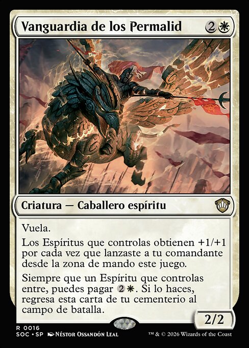 眠らぬ先兵 (Vanguard of the Restless) - Secrets of Strixhaven Commander (#16) - Illustrated by Néstor Ossandón Leal - Magic: The Gathering Card