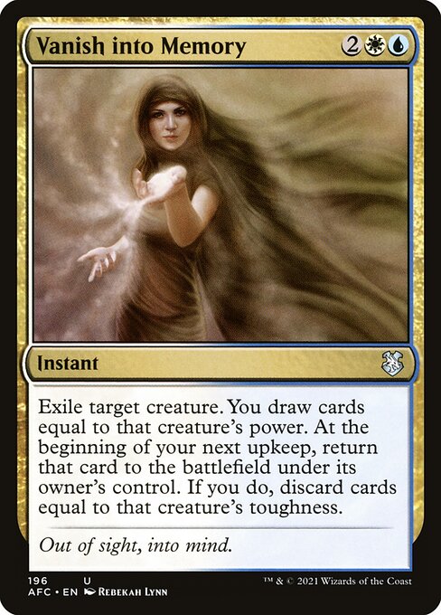 Vanish into Memory - Forgotten Realms Commander Magic card