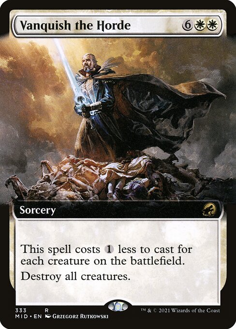 Vanquish the Horde - Innistrad: Midnight Hunt (#333) - Illustrated by Grzegorz Rutkowski - Magic: The Gathering Card