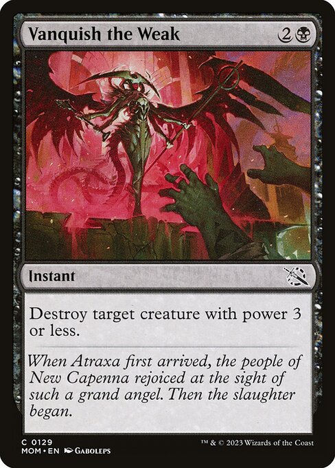 Vanquish the Weak - March of the Machine Magic card
