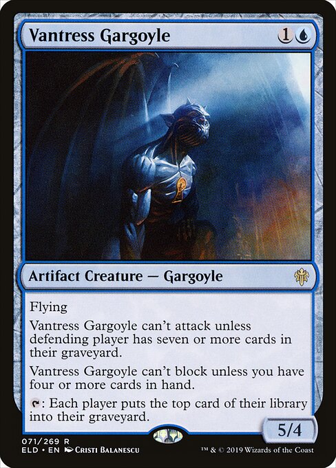Vantress Gargoyle - Throne of Eldraine (#71) - Illustrated by Cristi Balanescu - Magic: The Gathering Card