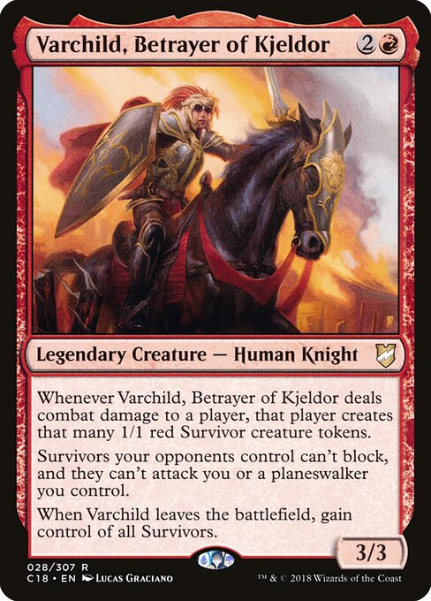 Varchild, Betrayer of Kjeldor - Commander 2018 (#28) - Illustrated by Lucas Graciano - Magic: The Gathering Card