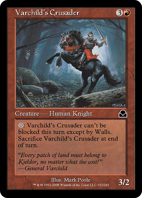 Varchild's Crusader - Masters Edition II Magic card