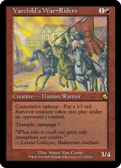 Varchild's War-Riders - Masters Edition Magic card