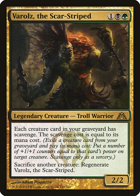 Varolz, the Scar-Striped - Dragon's Maze Magic card