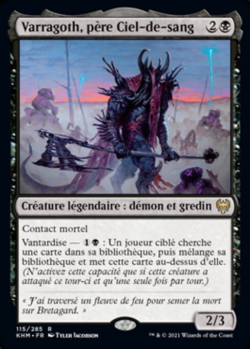 Varragoth, Bloodsky Sire - Secret Lair Drop (#1809) - Illustrated by Domenico Cava - Magic: The Gathering Card