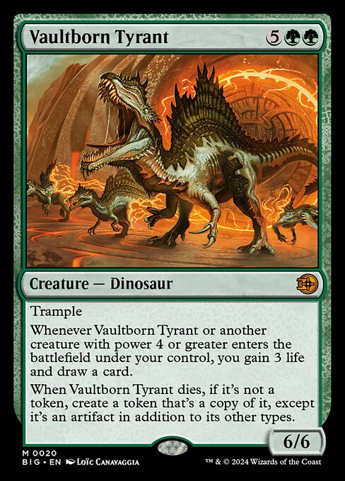 Vaultborn Tyrant - The Big Score Magic card
