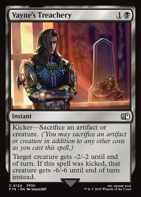 Vayne's Treachery - Final Fantasy Magic card
