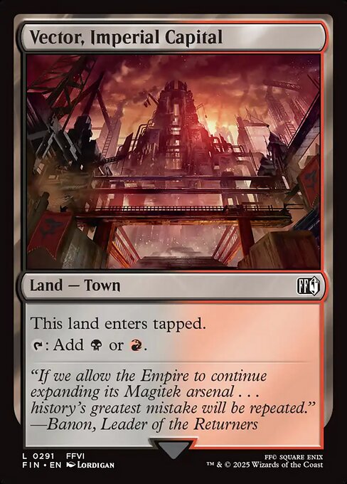Vector, Imperial Capital - Final Fantasy Magic card