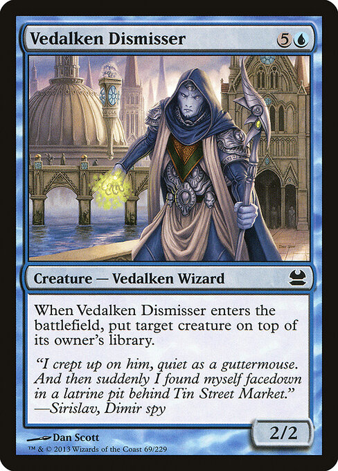 Vedalken Dismisser - Modern Masters (#69) - Illustrated by Dan Murayama Scott - Magic: The Gathering Card