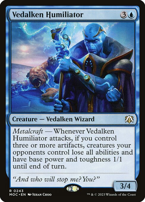 Vedalken Humiliator - March of the Machine Commander (#243) - Illustrated by Jehan Choo - Magic: The Gathering Card