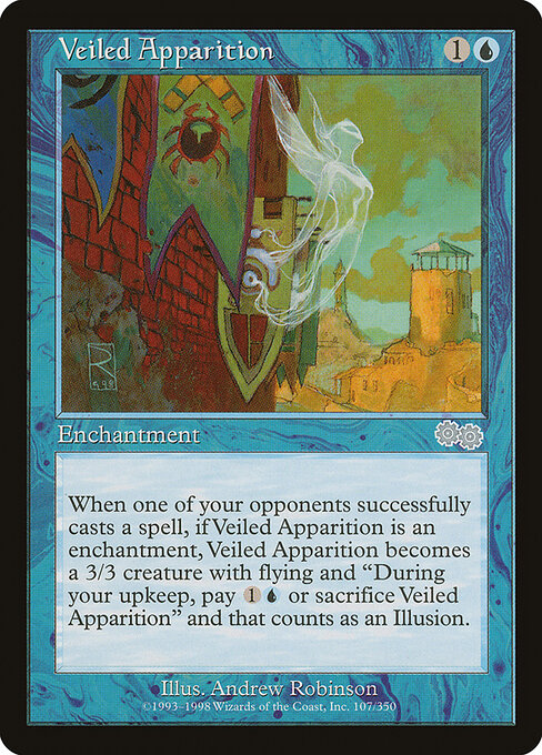 Veiled Apparition - Urza's Saga Magic card