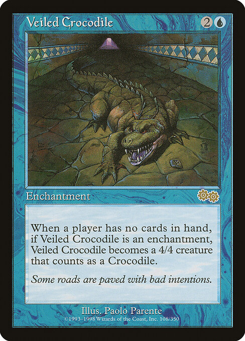 Veiled Crocodile - Urza's Saga Magic card