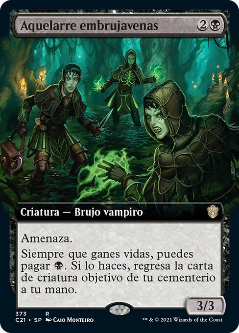 血魔道の集会 (Veinwitch Coven) - Commander 2021 (#373) - Illustrated by Caio Monteiro - Magic: The Gathering Card
