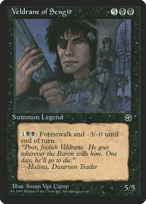 Veldrane of Sengir - Homelands Magic card