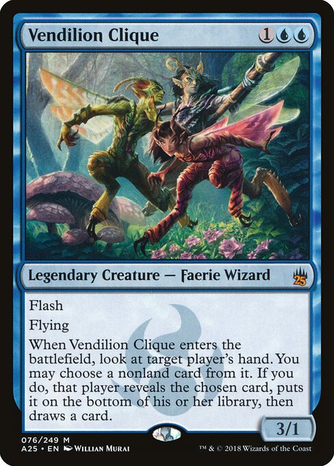Vendilion Clique - Masters 25 (#76) - Illustrated by Willian Murai - Magic: The Gathering Card