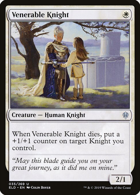 Venerable Knight - Throne of Eldraine Magic card
