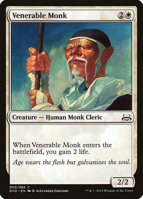 Venerable Monk - Duel Decks Anthology: Divine vs. Demonic Magic card