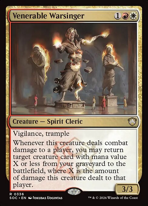 Venerable Warsinger - Secrets of Strixhaven Commander Magic card