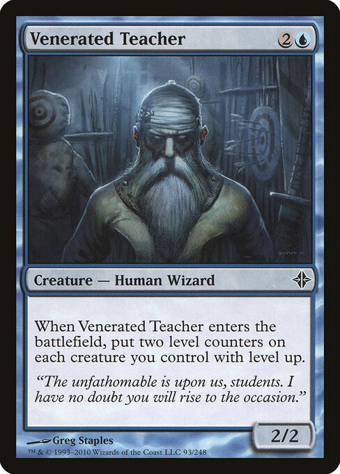 Venerated Teacher - Rise of the Eldrazi Magic card
