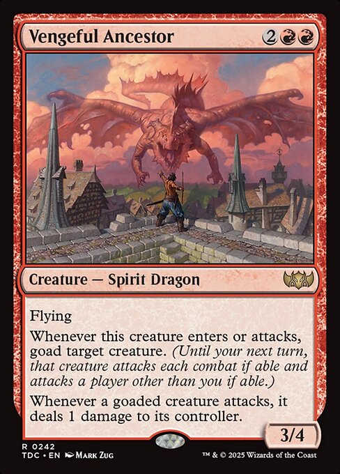 Vengeful Ancestor - Tarkir: Dragonstorm Commander (#242) - Illustrated by Mark Zug - Magic: The Gathering Card