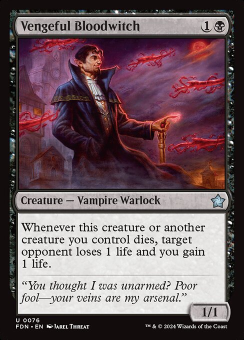 Vengeful Bloodwitch - Foundations Magic card