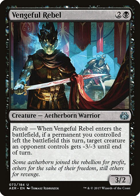 Vengeful Rebel - Aether Revolt Magic card