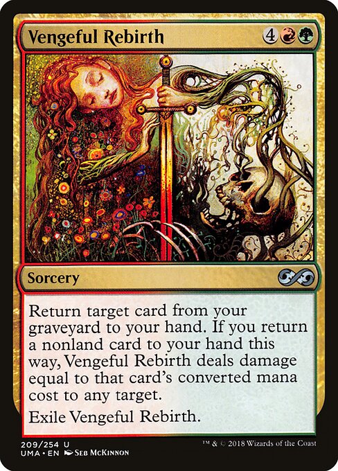 Vengeful Rebirth - Ultimate Masters (#209) - Illustrated by Seb McKinnon - Magic: The Gathering Card