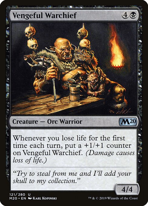 Vengeful Warchief - Core Set 2020 Magic card