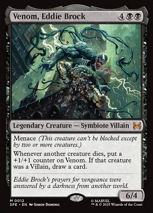 Venom, Eddie Brock - Marvel's Spider-Man Eternal Magic card
