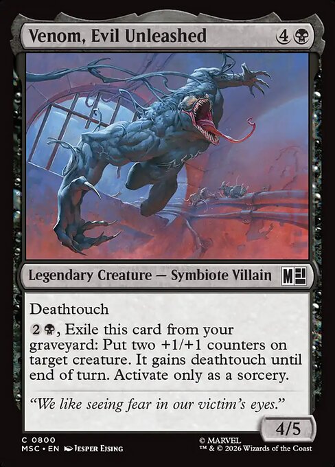 Venom, Evil Unleashed - Marvel Super Heroes Commander Magic card
