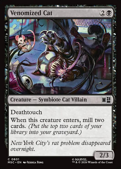 Venomized Cat - Marvel Super Heroes Commander Magic card