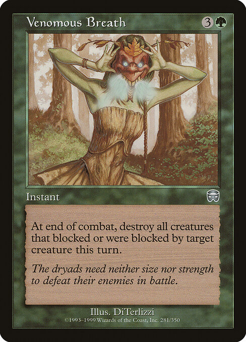 Venomous Breath - Mercadian Masques Magic card