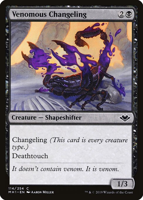 Venomous Changeling - Modern Horizons Magic card