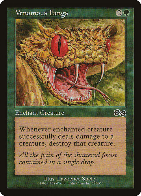 Venomous Fangs - Urza's Saga Magic card