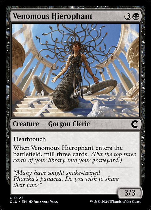 Venomous Hierophant - Ravnica: Clue Edition Magic card