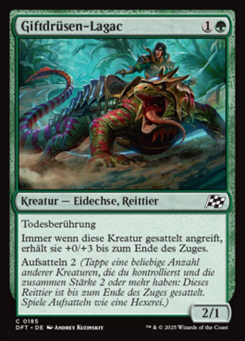 Giftdrüsen-Lagac (Venomsac Lagac) - Aetherdrift (#185) - Illustrated by Andrey Kuzinskiy - Magic: The Gathering Card