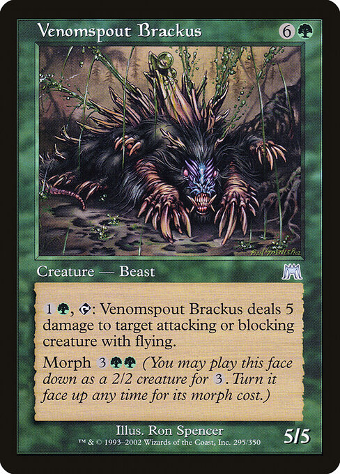 Venomspout Brackus - Onslaught Magic card