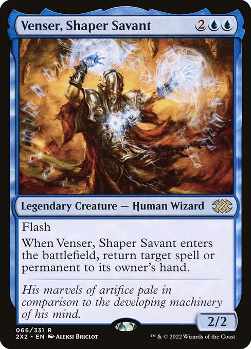 Venser, Shaper Savant - Double Masters 2022 Magic card