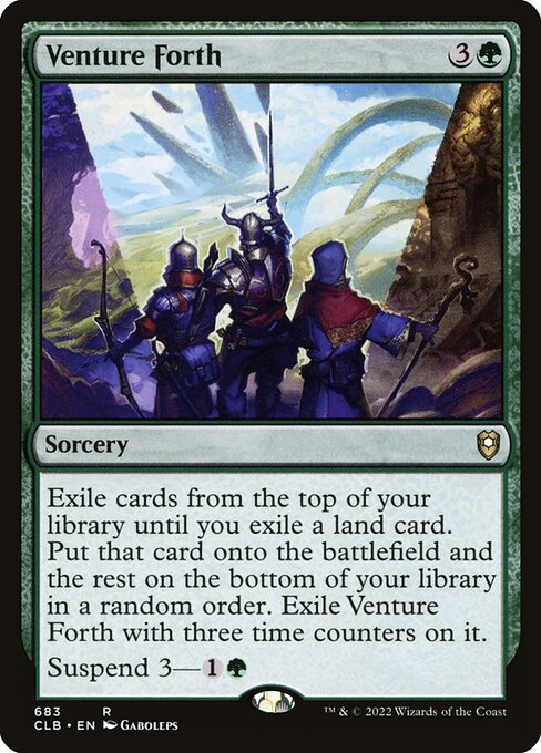 Venture Forth - Commander Legends: Battle for Baldur's Gate Magic card