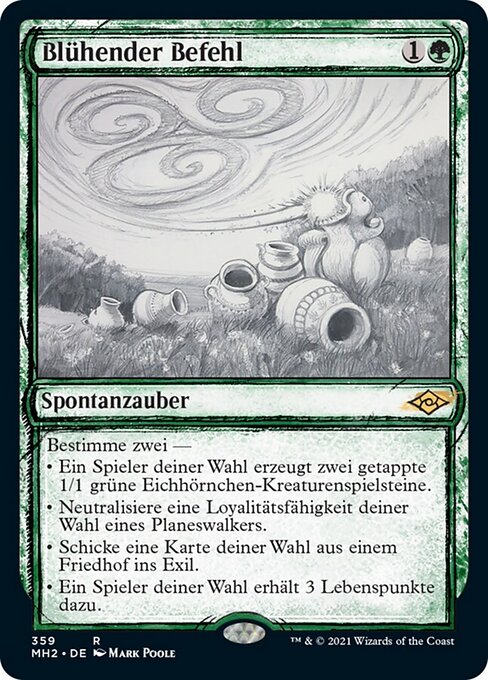 Verdant Command - Modern Horizons 2 (#359) - Illustrated by Mark Poole - Magic: The Gathering Card