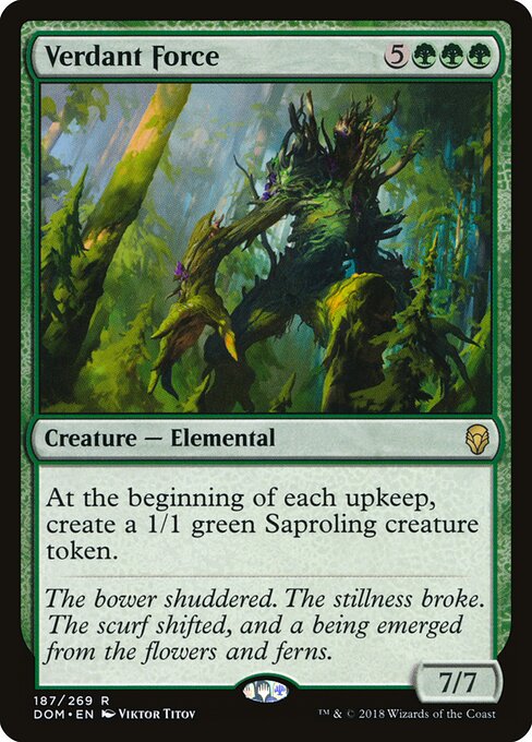 Verdant Force - Dominaria Magic card