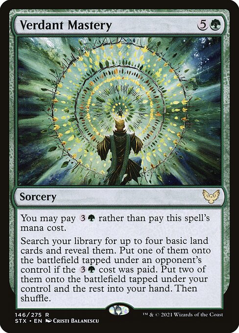 Verdant Mastery - Strixhaven: School of Mages Magic card