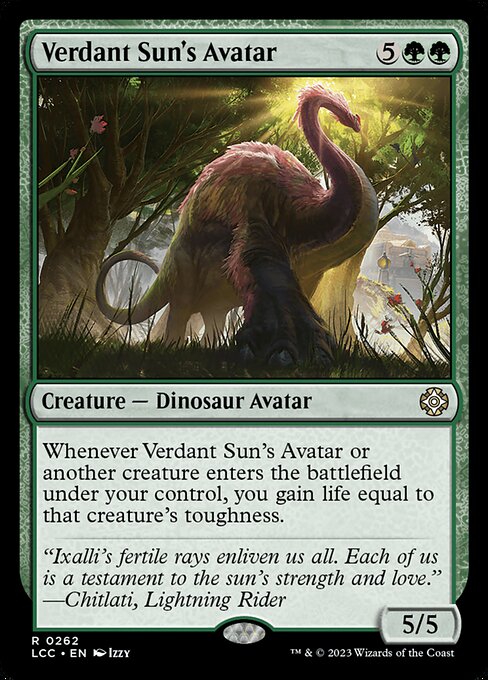 Verdant Sun's Avatar - The Lost Caverns of Ixalan Commander Magic card