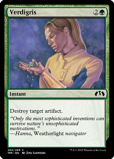 Verdigris - Tempest Remastered (#204) - Illustrated by Zina Saunders - Magic: The Gathering Card